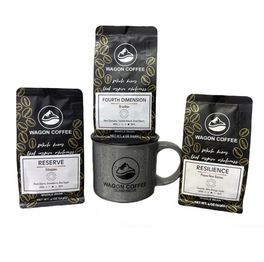 Coffee Tasting World Tour Sampler + Ceramic Mug