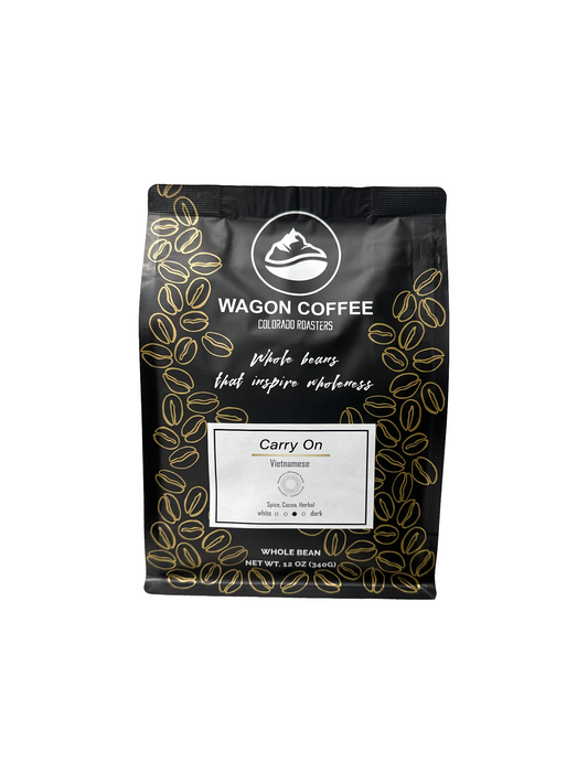 Wagon Coffee package on a white background