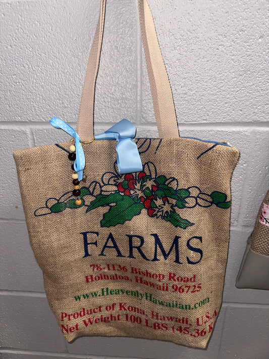 100% Kona Coffee Burlap Bag 🌺☕