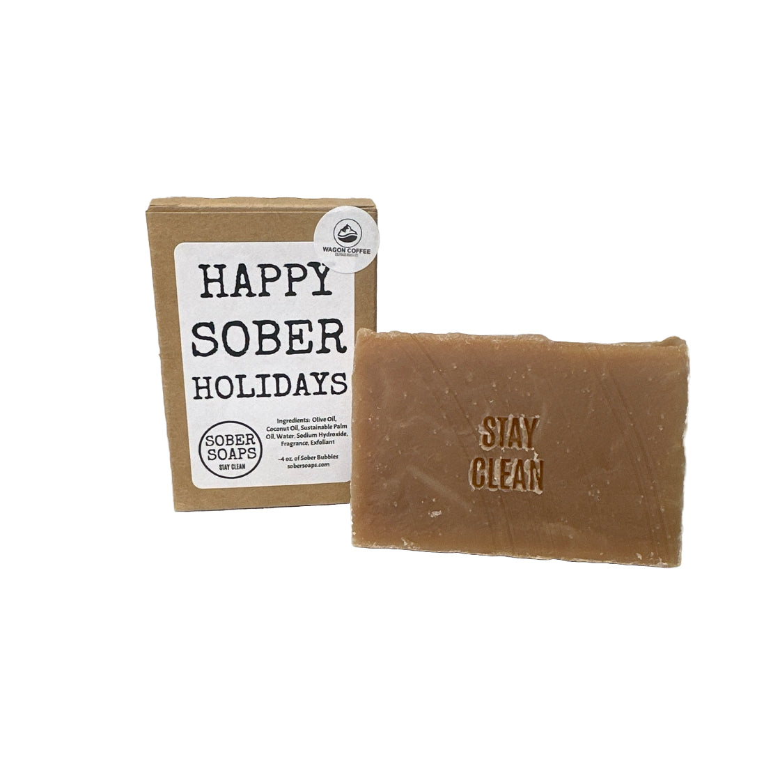 Happy Sober Holidays Soap