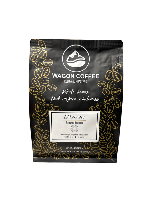 Promises a panamanian, medium coffee roast